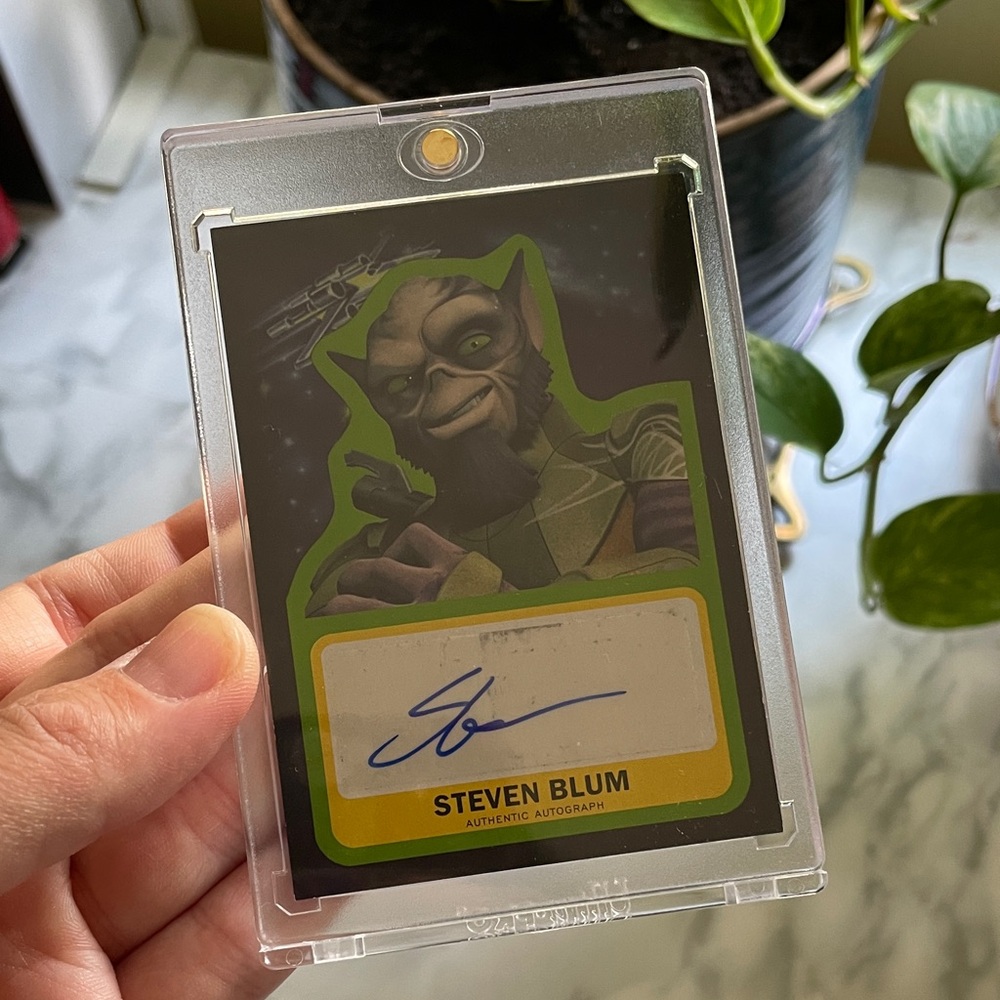 TOPPS: Star Wars: The Force Awakens Auto - STEVEN BLUM as ZEB ORRELIOS (2015)